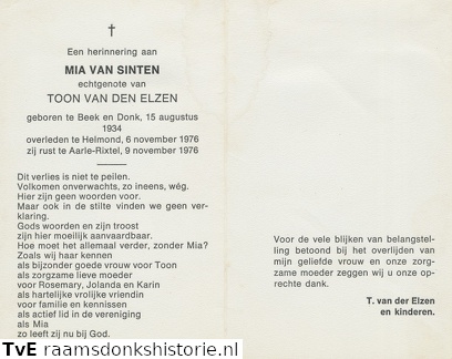 Mia van Sinten Toon van den Elzen