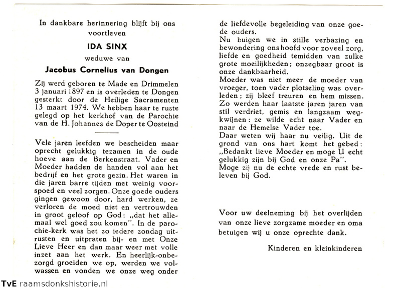 Ida Sinx Jacobus Cornelius van Dongen