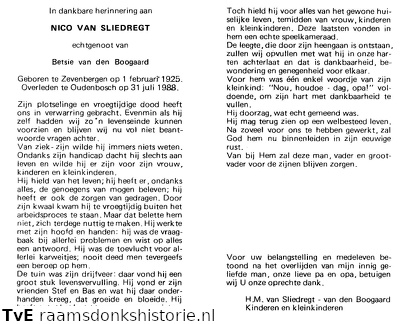 Nico van Sliedregt Betsie van den Boogaard