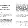 Adrianus Slooters  Adriana Johanna Oomen