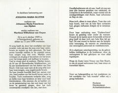 Johanna Maria Sluiter Johannes Maria Franciscus van Alphen  Martinus Wilhelmus van Ooyen