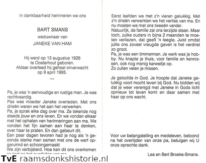 Bart Smans Janeke van Ham