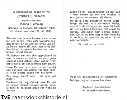 Cornelis Smans Joanna Riemslag
