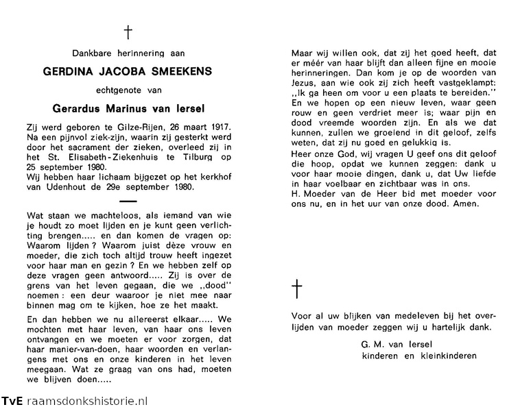 Gerdina Jacoba Smeekens Gerardus Marinus van Iersel