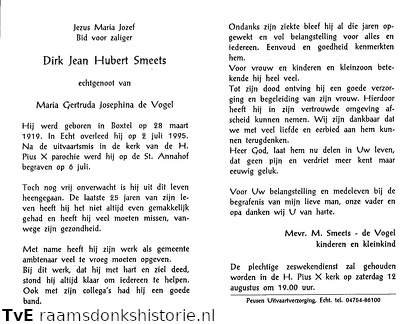 Dirk Jean Hubert Smeets Maria Gertruda Josephina de Vogel