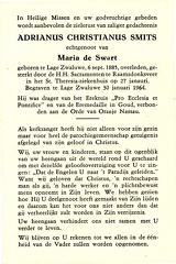 Adrianus Christianus Smits Maria de Swart