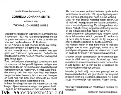 Cornelia Johanna Smits Thomas Johannes Smits