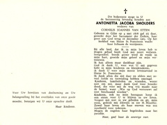 Antonetta Jacoba Smolders Cornelis Joannes van Etten