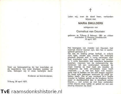 Maria Smulders Cornelius van Deursen