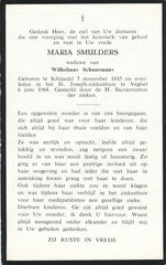 Maria Smulders Wilhelmus Schuurmans