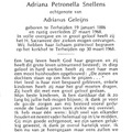 Adriana Petronella Snellens Adrianus Geleijns