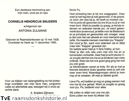 Cornelis Hendricus Snijders Antonia Zijlmans