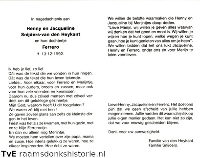 Henny Snijders Jacqueline van den Heykant