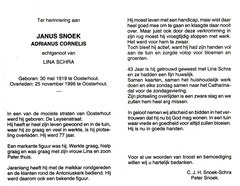 Adrianus Cornelis Snoek Lina Schra