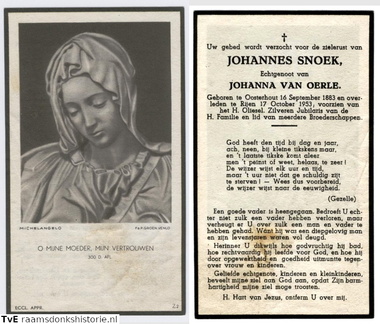 Johannes Snoek Johanna van Oerle