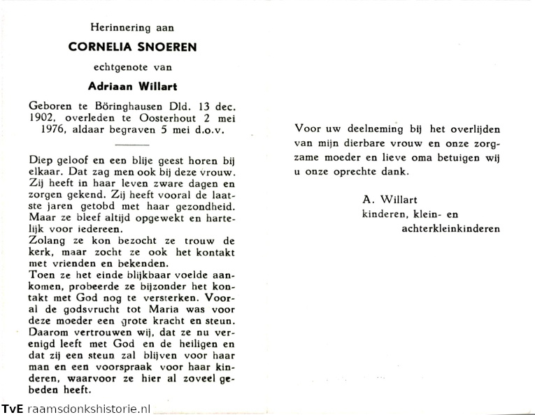 Cornelia Snoeren Adriaan Willart