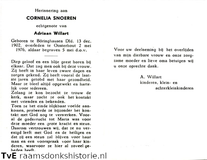Cornelia Snoeren Adriaan Willart
