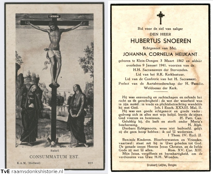 Hubertus Snoeren Johanna Cornelia Heijkant