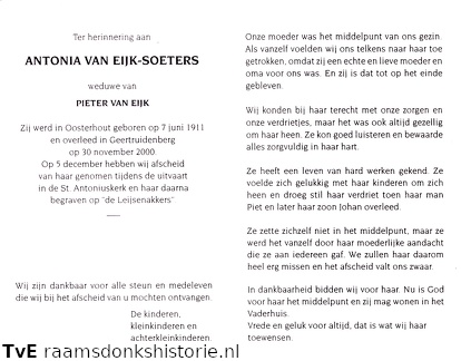Antonia Soeters Pieter van Eijk