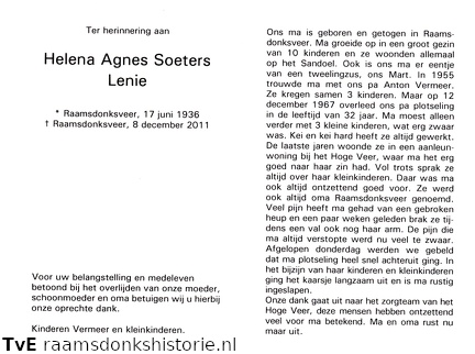 Helena Agnes Soeters Anton Vermeer