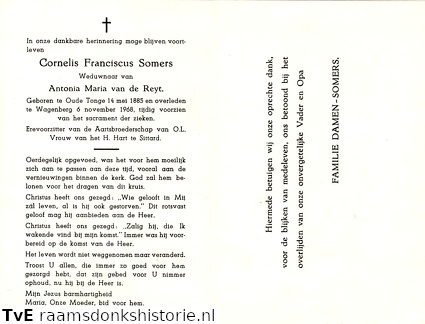 Cornelis Franciscus Somers Antonia Maria van de Reyt