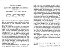 Helena Francisca Cornelia Somers Johannes Josef Stellmach