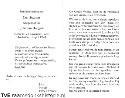 Jan Somers Joke van Dongen