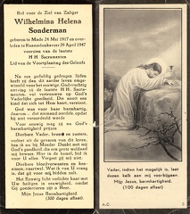 Wilhelmina Helena Sonderman