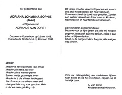 Adriana Johanna Sophie Adrianus van Dorst