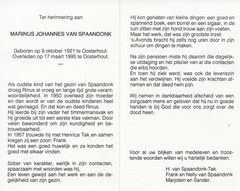 Marinus Johannes van Spaandonk Henrica Tak