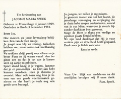 Jacobus Maria Speek