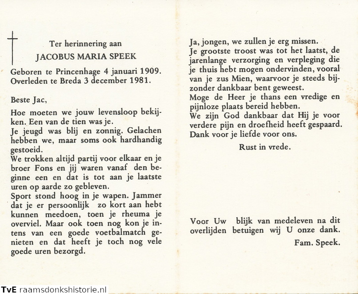 Jacobus Maria Speek