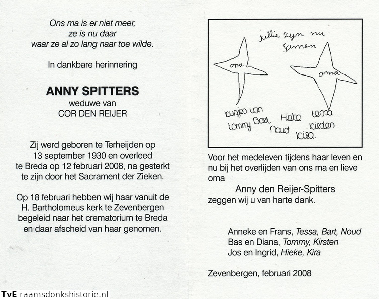 Anny Spitters Cor den Reijer