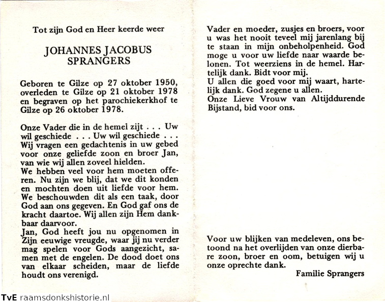Johannes Jacobus Sprangers