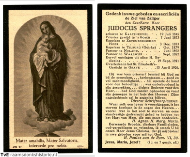 Judocus Sprangers Sprangers priester