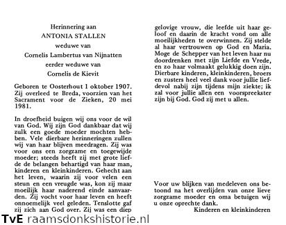 Antonia Stallen Cornelis Lambertus van Nijnatten  Cornelis de Kievit