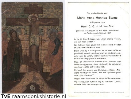 Maria Anna Henrica Stams Henri C.G.J.M. van Son