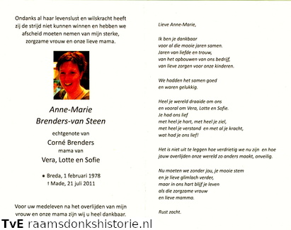 Anne-Marie van Steen Corné Brenders