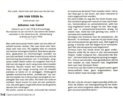 Jan van Steen Johanna van Gastel