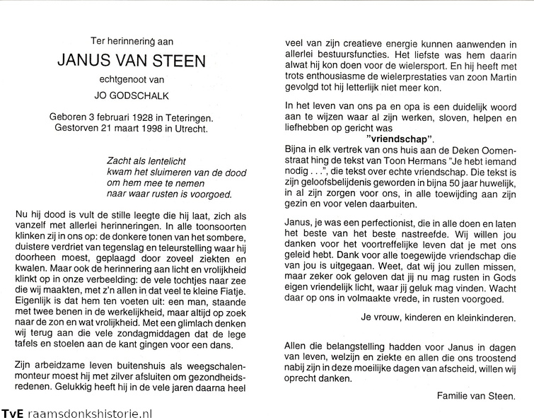 Janus van Steen Jo Godschalk