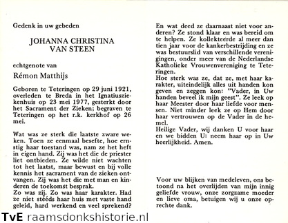 Johanna Christina van Steen Rémon Matthijs