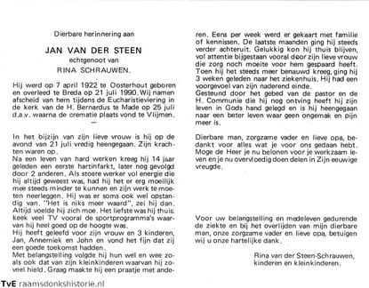 Jan van der Steen Rina Schrauwen