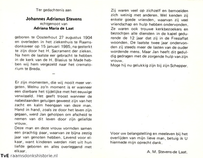 Johannes Adrianus Stevens Adriana Maria de Laat