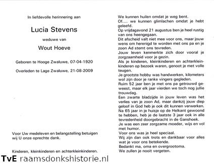 Lucia Stevens Wout Hoeve
