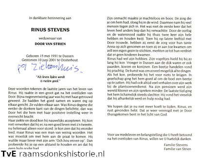 Rinus Stevens Door van Strien