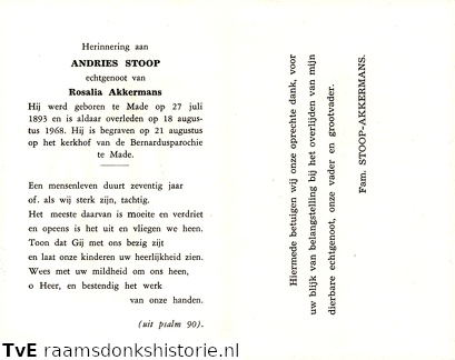 Andries Stoop Rosalia Akkermans