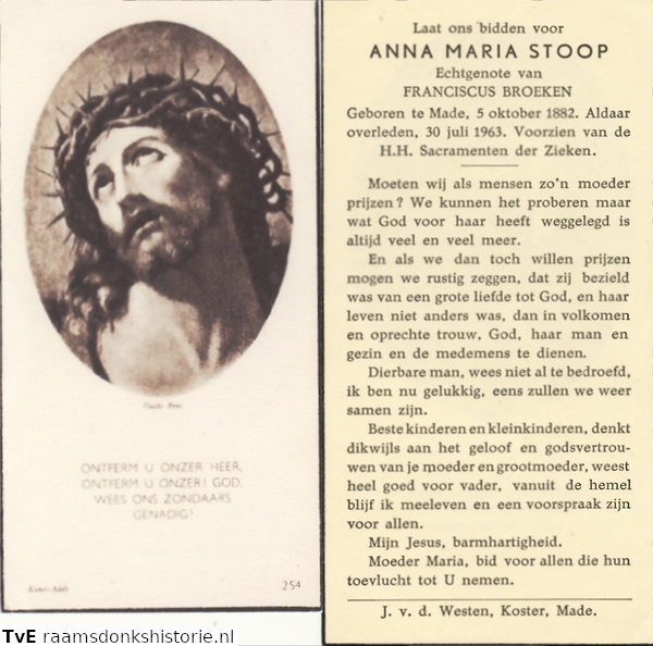 Anna Maria Stoop Franciscus Broeken