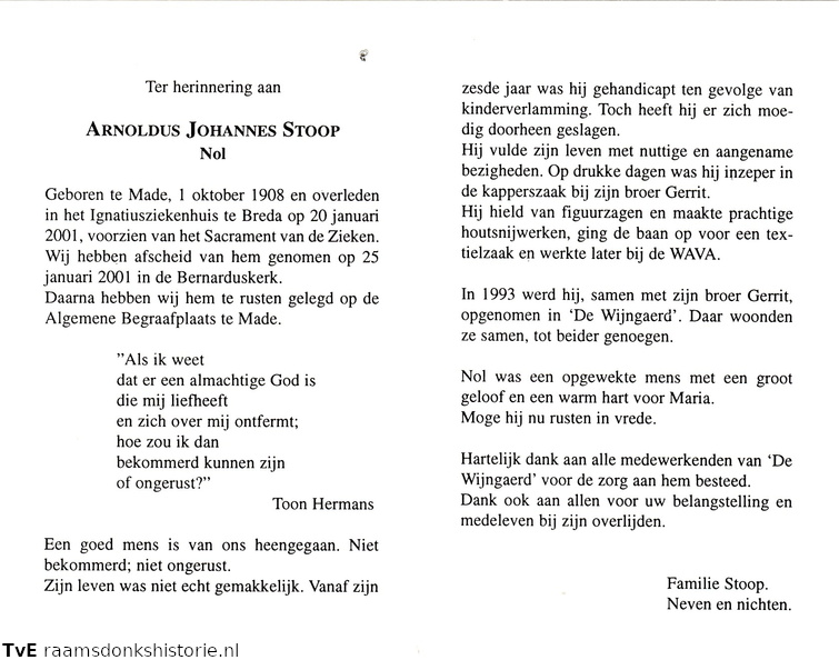 Arnoldus Johannes Stoop
