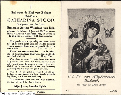 Catharina Stoop Bernardus Antonie Wilhelmus van Dijk