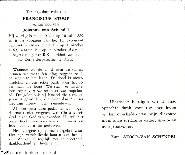Franciscus Stoop Johanna van Schendel